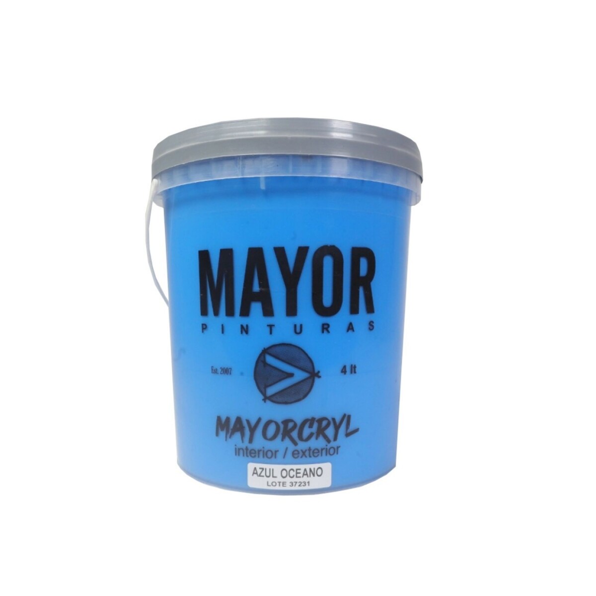PINTURA INTERIOR EXTERIOR COLOR MAYOR 4LT MAYORCRYL Azul Oceano