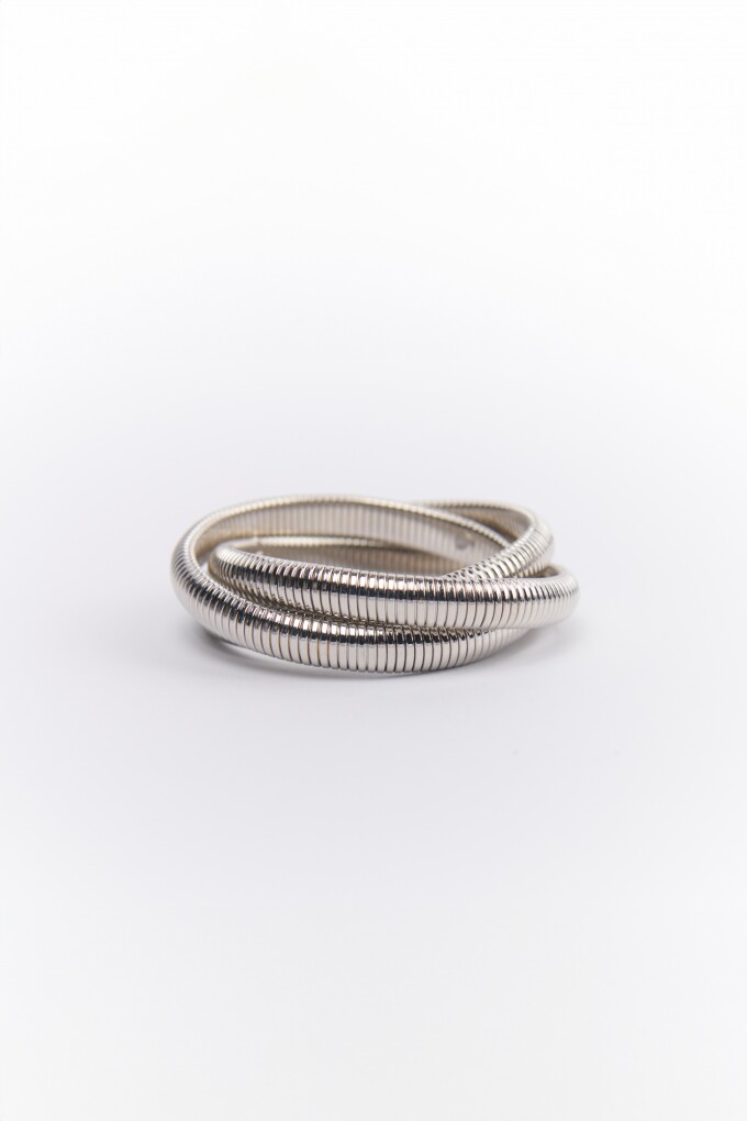 PULSERA TRIPLE PLATA