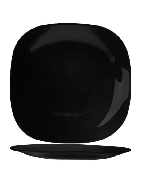 PLATO LLANO SEMICUADRADO OPALINA CLASSIC 28x2.5CM NEGRO PLATO LLANO SEMICUADRADO OPALINA CLASSIC 28x2.5CM NEGRO