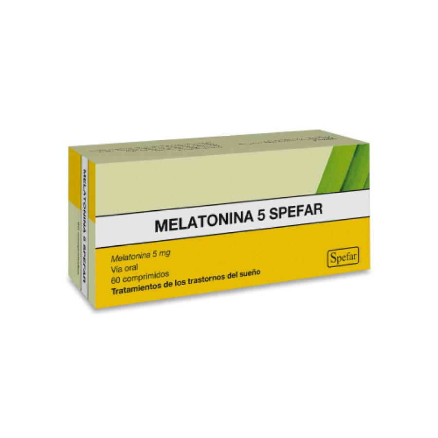 Melatonina 5mg 60 comprimidos - Spefar Melatonina 5mg 60 comprimidos - Spefar