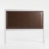 RESPALDO DE SOMMIER 2.00 MTS - MARCO BLANCO - TAPIZADO SINTETICO CHOCOLATE RESPALDO DE SOMMIER 2.00 MTS - MARCO BLANCO - TAPIZADO SINTETICO CHOCOLATE