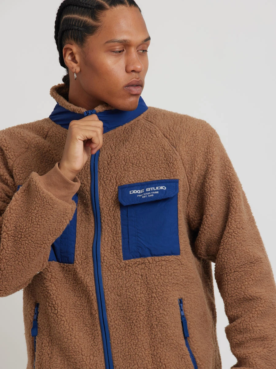CAMPERA KEIRAN ( SHERPA ) DIXIE Marrón