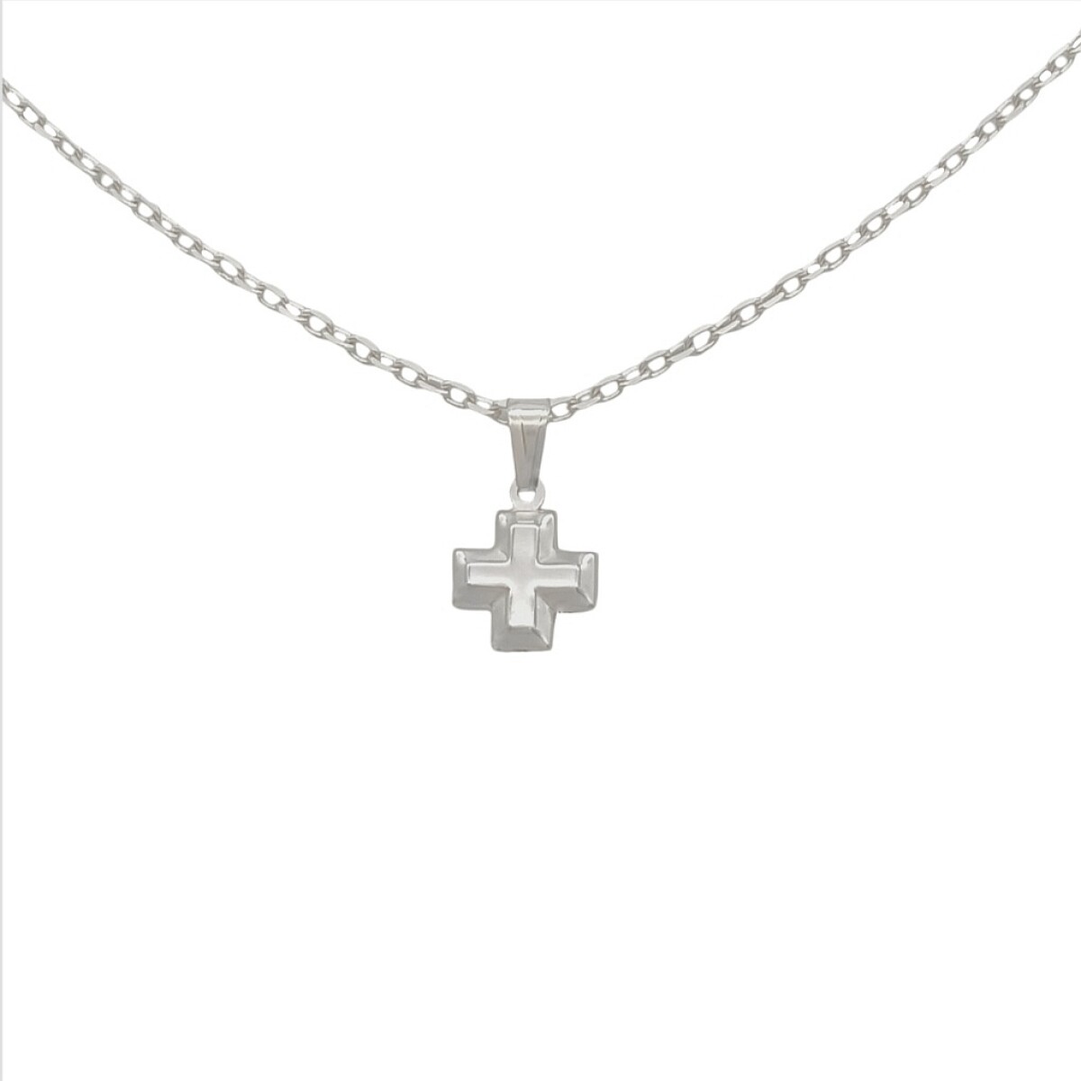 Dije Cruz-Plata 925 inflada-Sin piedra-CP3168 - sinpiedra 