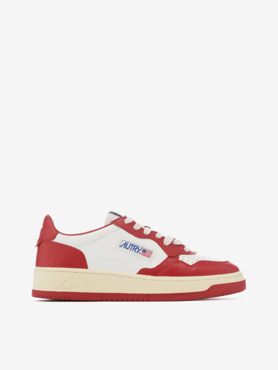 AUTRY 01 LOW WOM LEAT/LEAT RED 