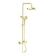 Griferia Barra Ducha En Ac Inox Color Oro Cepillado - Serie Signature