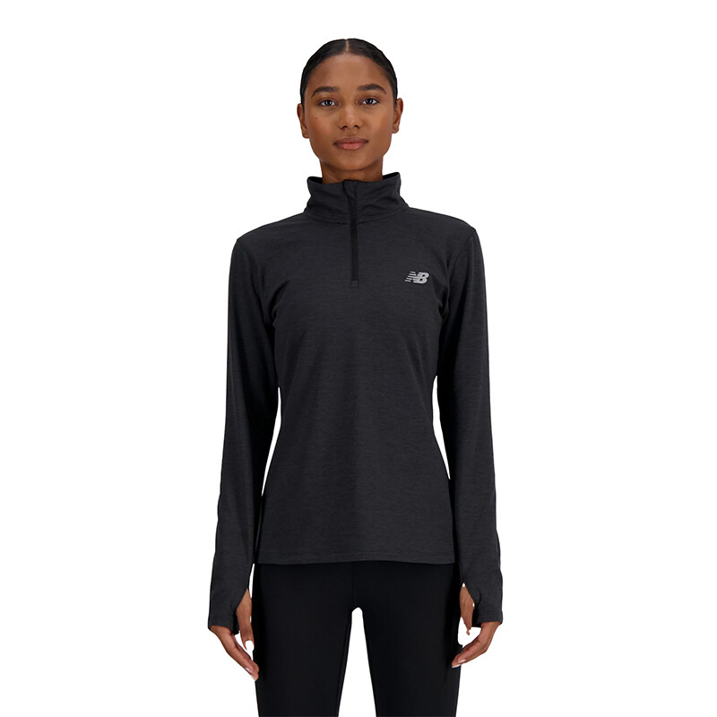 Buzo New Balance Space Dye Quarter Negro