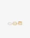 Sets Anillos Metal Anillo Orgánico Metal - Dorado