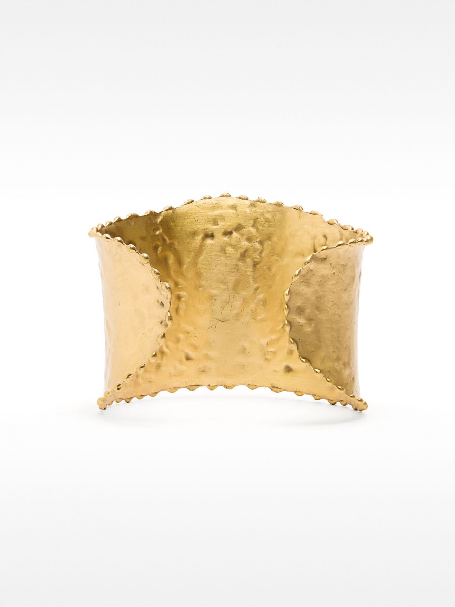Pulsera Ancha Abierta dorado