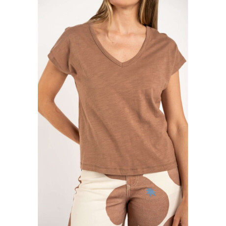 Remera Algod0n Falame Mocha