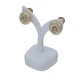 Par de caravanas Chopard Happy Diamonds modelo 84/1868 en oro 18k y brillantes Par de caravanas Chopard Happy Diamonds modelo 84/1868 en oro 18k y brillantes