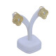 Par de caravanas en oro 18k y brillantes modelo Alhambra Par de caravanas en oro 18k y brillantes modelo Alhambra