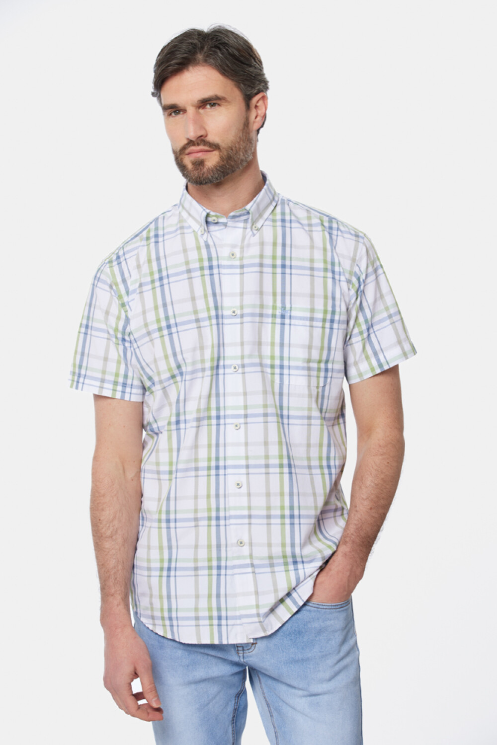 CAMISA A CUADROS Verde