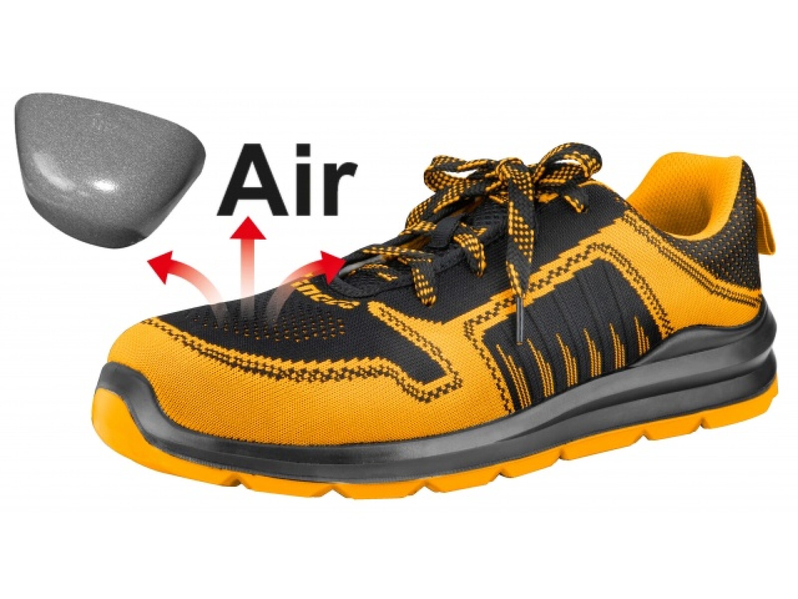 ZAPATO ´´AIR´´ INGCO CHAMPION CON PUNTERA DE SEGURIDAD N°46 
