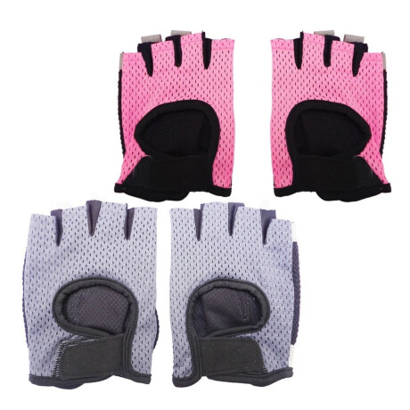 Guantes P/ Pesas Gimnasio Mancuernas Barras Fitness Rosa