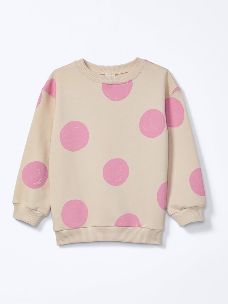 BUZO ESTAMPADO INFANTIL - BEIGE 