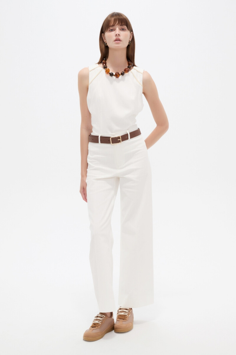 Musculosa Yelran - Marfil / Off White 