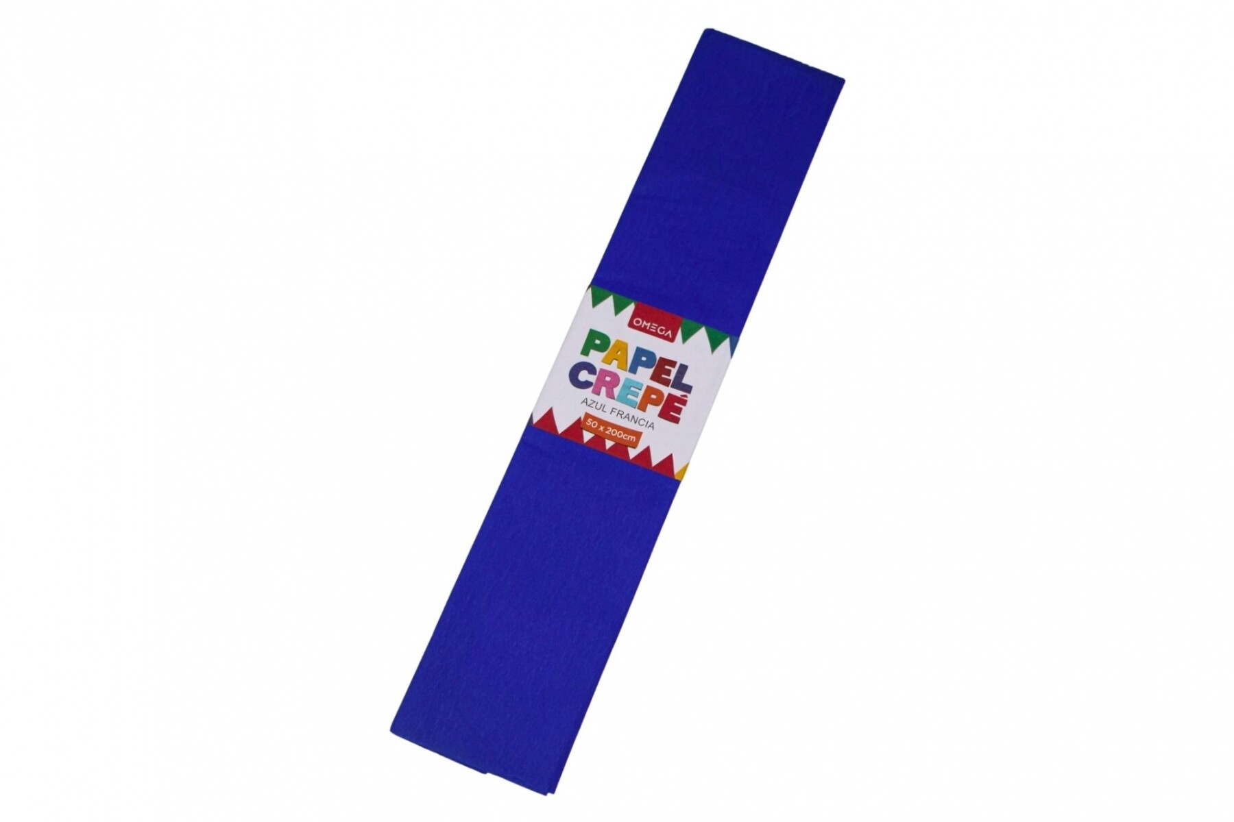 PAPEL CREPE 2MTS.X0.50 - COLOR AZUL FRANCIA 