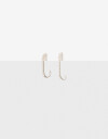 Aros Argollas Strass Aros Argolla Plata 925 - Plateado