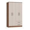 Ropero Toquio 4 Puertas 2 Cajones Macadamia/Blanc Ropero Toquio 4 Puertas 2 Cajones Macadamia/Blanc