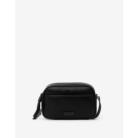 Bandolera Con Bolsillo Delantero Negro