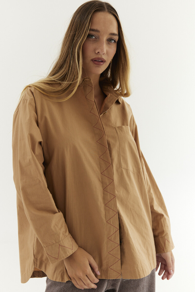 Camisa Logo Beige