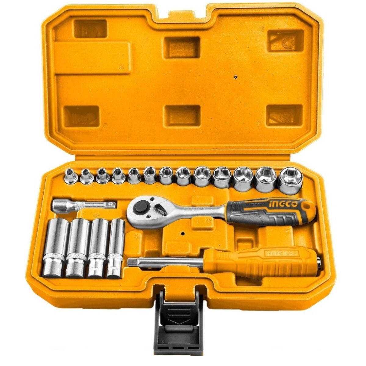 JUEGO DADOS 1/4 X 20 PCS INGCO HKTS14201 