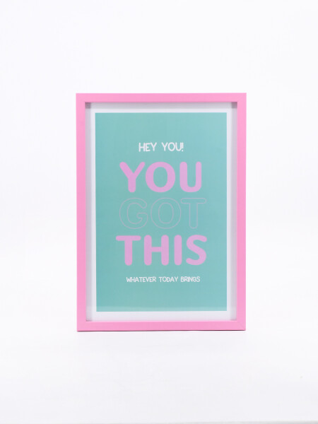 CUADRO GOT THIS VERDE AQUA