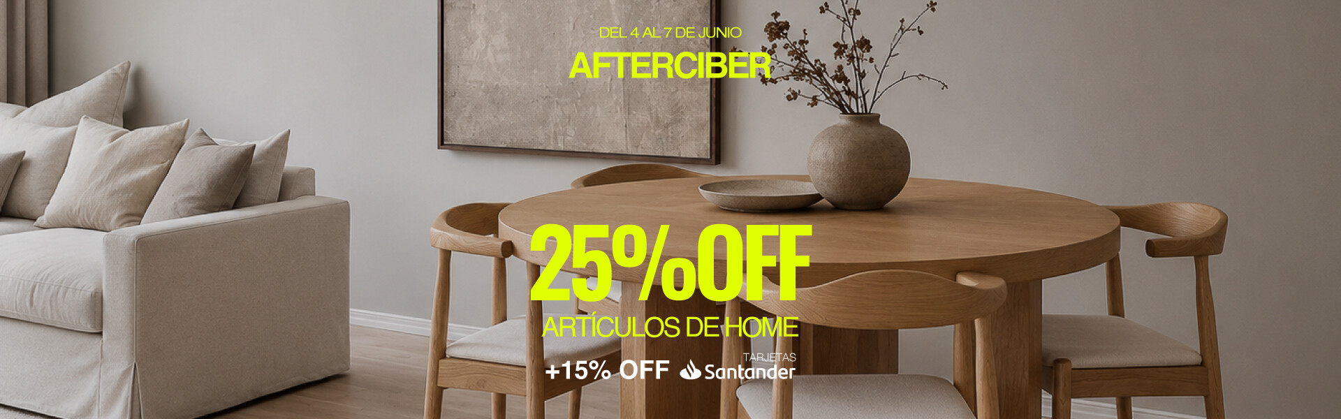 After Ciber HOME LANDING + 15% Santander