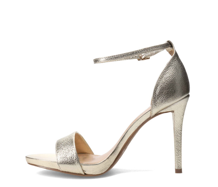 Sandalias de Mujer Bottero con Taco Fino Dorado