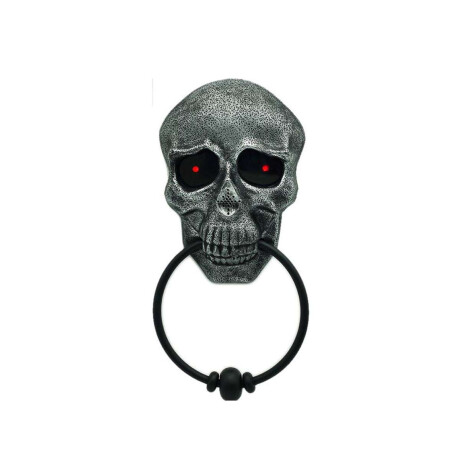 Colgante decorativo Halloween puerta con calavera Plateado