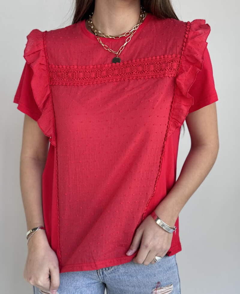 Blusa Paula rojo