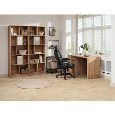 Silla de oficina TJELE polipiel negro Negro