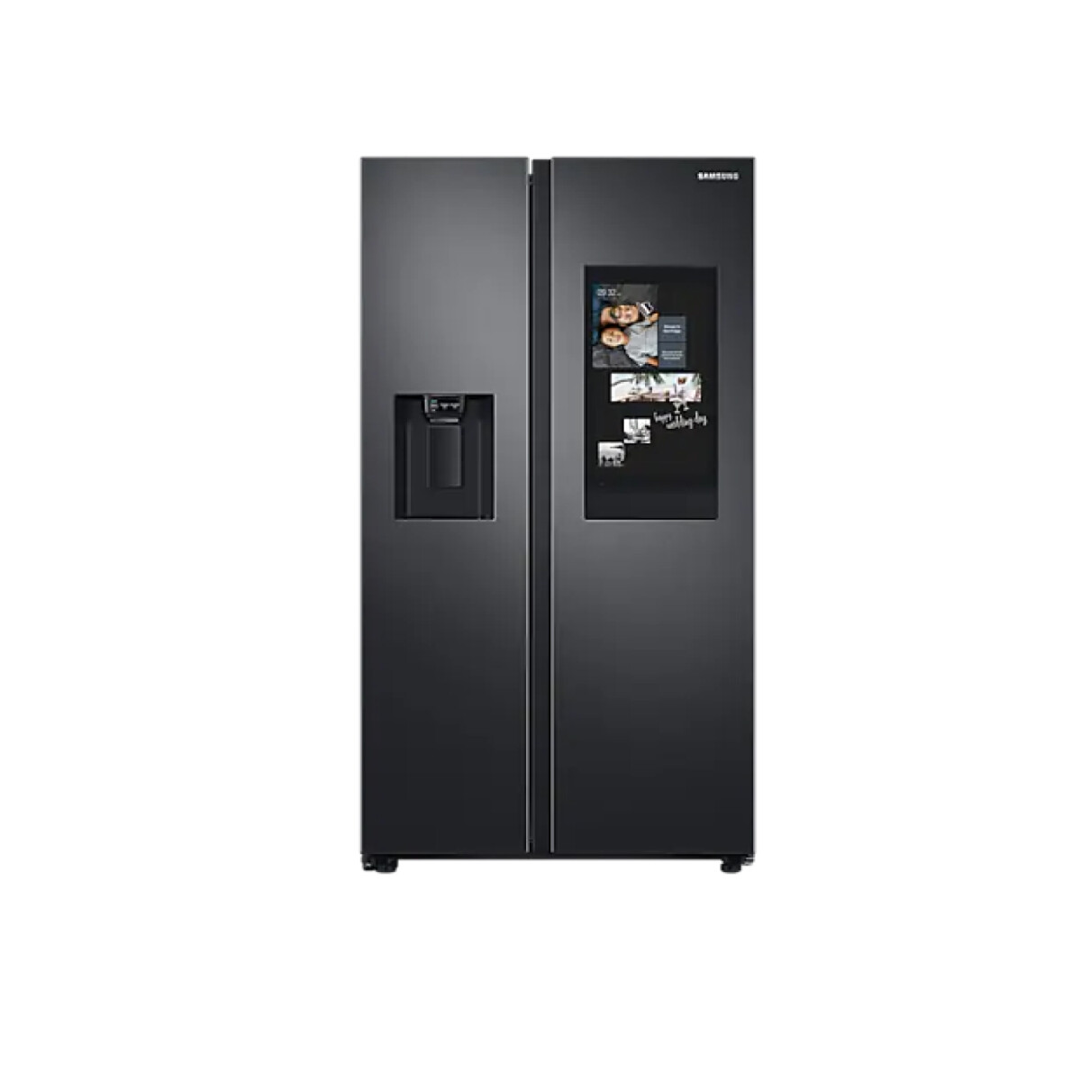 Heladera Samsung Side by Side 634L Family Hub Negra con Dispensador RS58T5561B1 