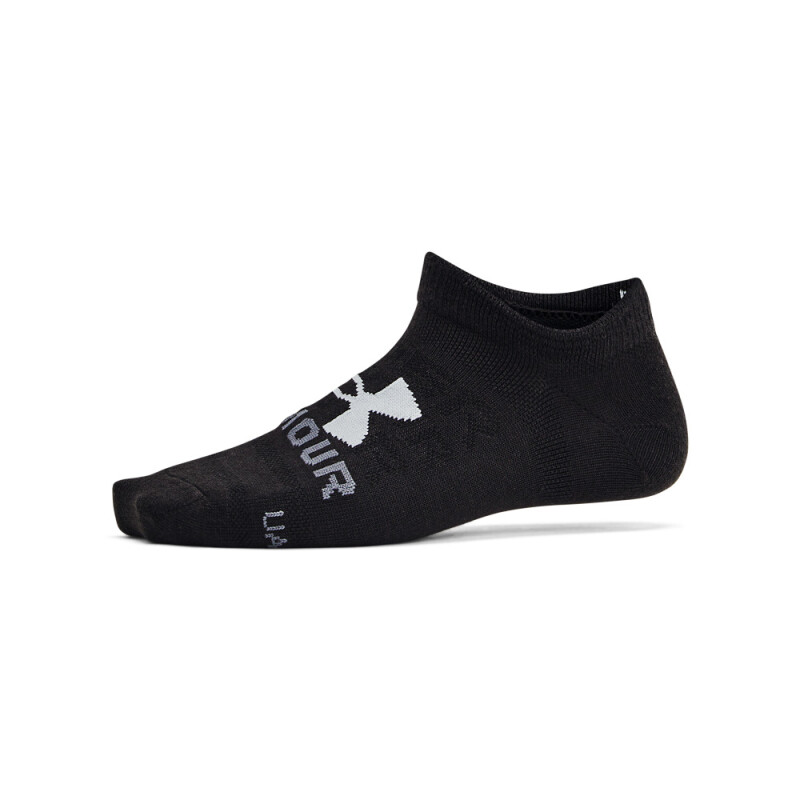 UA Yth Essential No Show 6pk-PNK BLK-005
