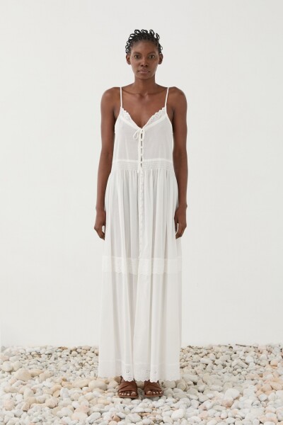 VESTIDO MAXI Blanco