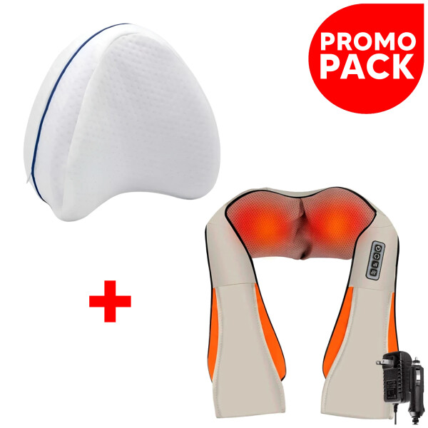 Combo Masajeador De Cuello Shaitsu + Almohada Piernas PK COMBO SHIATSU + ALMOHADA PARA PIERNAS