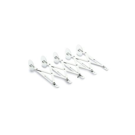 Corta Pastas Extensible 5 Ruedas de Acero Inoxidable Corta Pastas Extensible 5 Ruedas de Acero Inoxidable
