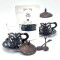 Set de té para dos personas metal Cobre