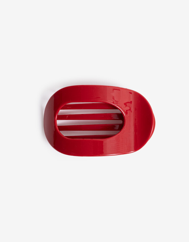 Broche Acrilico Broche Tipo Peineta De Acrilico. - Rojo Medio