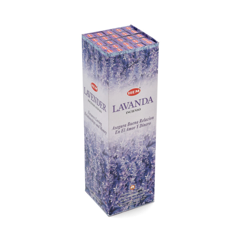 INCIENSO HEM CAJA DE CARBÓN X25 Lavanda