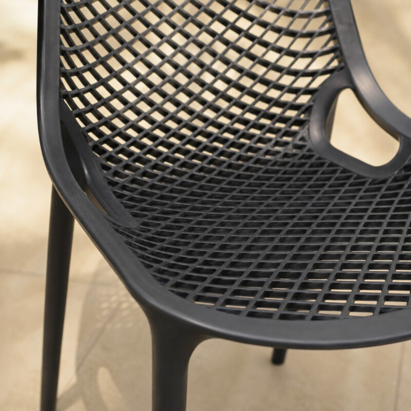 Set x4 Silla reforzada Mosaico NEGRO