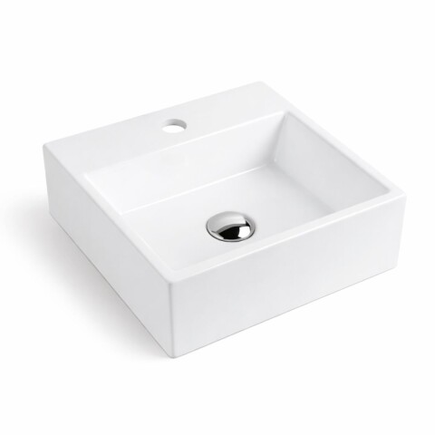 Bacha de apoyo rectangular 33x29 cm c/mesa Blanca Brillo Dmc Bacha De Apoyo Rectangular 33x29 Cm C/mesa Blanca Brillo Dmc