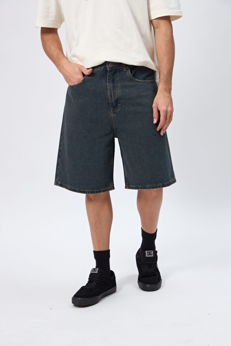 BERMUDA ROLO - AZUL OSCURO JEAN 