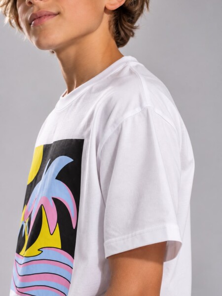 T-SHIRT N.SAILS 1504 M.C VARON BLANCO
