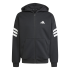 Campera de Hombre Adidas con Capucha Future Icons 3 Franjas Negro