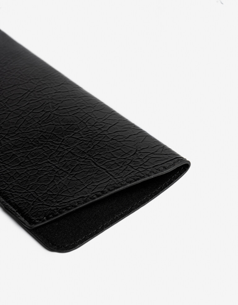 Estuches Anteojos Liso Estuche De Anteojos Efecto Croco - Negro
