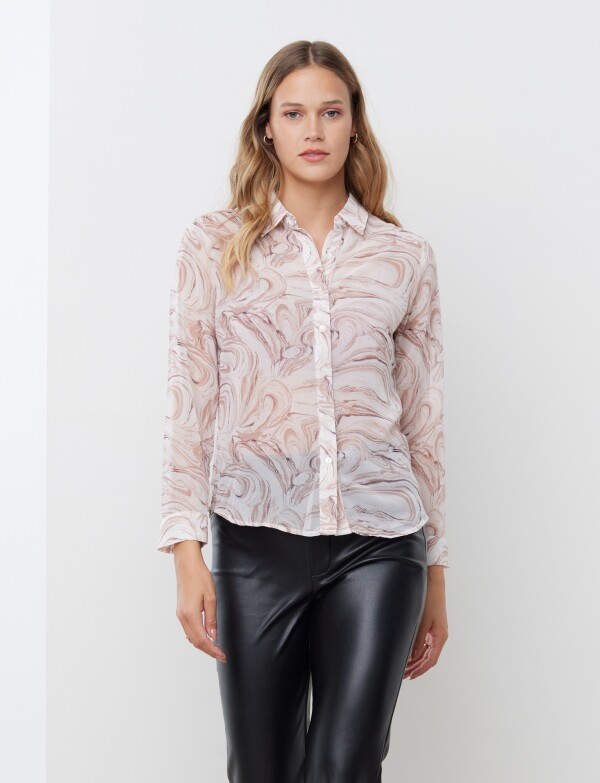 Camisa Marble MULTI/ROSA