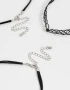 Chokers Moonstone Set De Chokers - Plateado