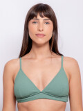 TOP TRIANGULO FIJO SUMMER Verde Seco