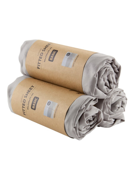 Sábana ajustable micro MIRIAM 1 Plaza 90x200x25 gris Sábana ajustable micro MIRIAM 1 Plaza 90x200x25 gris